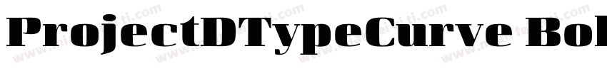 ProjectDTypeCurve Bold字体转换